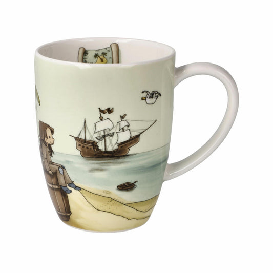 Goebel Tasse Anouk - Schatzsuche, Fine Bone China, Bunt, 0.4 L, 23600011