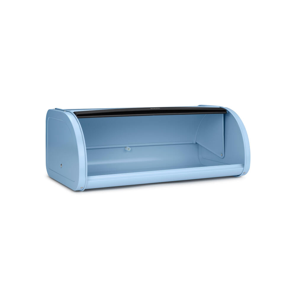 Brabantia Roll Top Bread Bin, bread bin, steel, Dreamy Blue, 16 L, 203107