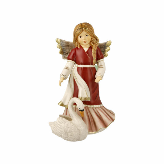 Goebel Angel Graceful Swan Friend, Decorative Figure, Stoneware, Bordeaux, 26 cm, 41670291