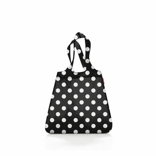 reisenthel mini maxi shopper, faltbare Einkaufstasche, Tragetasche, Tasche, Dots White, 15 L, AT7073