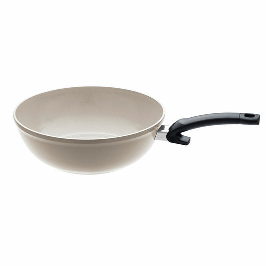 Fissler wok pan Ceratal, wok, aluminum, gray, 30 cm, 100-820-30-100