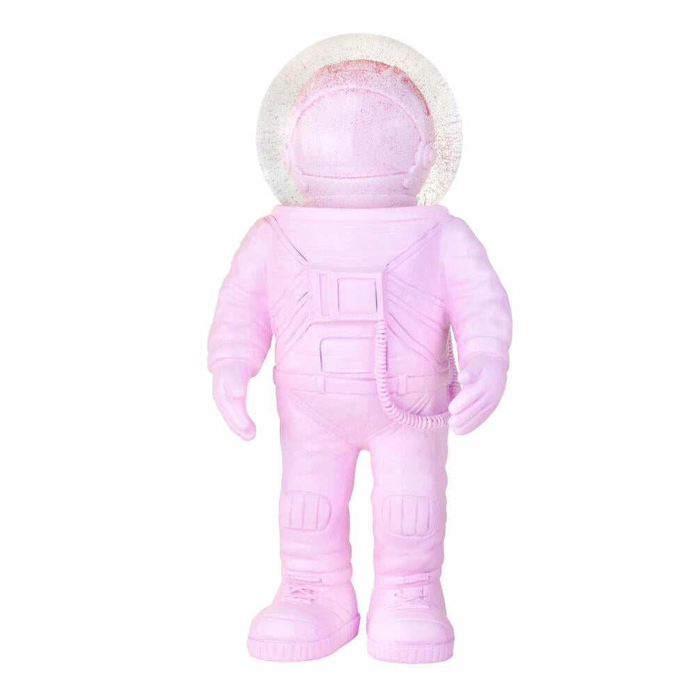 Donkey Products Summerglobe The Astronauts Giant, Glitter Ball, Snow Globe, Glass / Polyresin, Pink, 30 cm, 360028