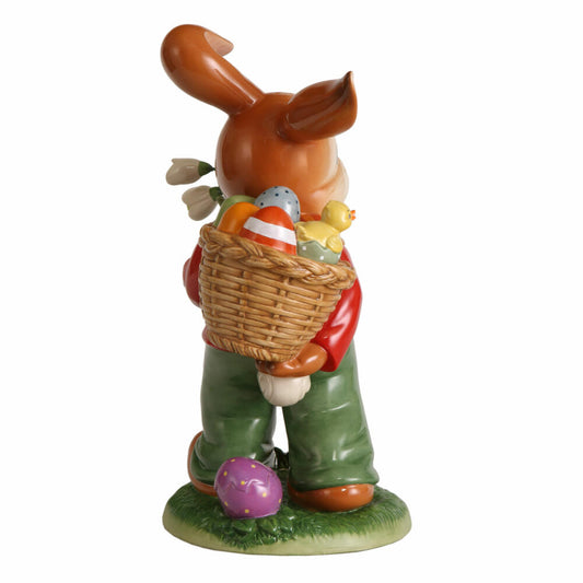 Goebel Figurine Rabbit - Happy Easter, Easter, Stoneware, Colorful, 38 cm, 66845911