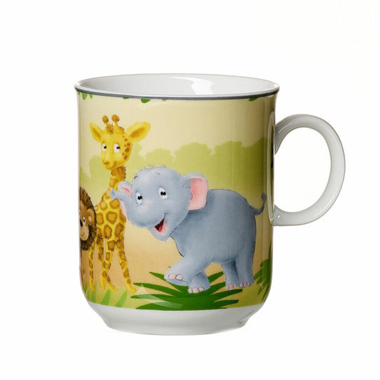 Ritzenhoff & Breker Tiere Kinder-Trink-Becher Afrikatiere, Kinderbecher, Tasse, Kinder, Porzellan, 270 ml, 427813