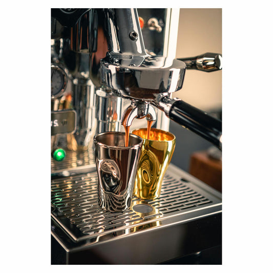 Eisch Espressoglas 2er Set Unik Gold, Espressotasse, Glas, Gold, 100 ml, 30013202