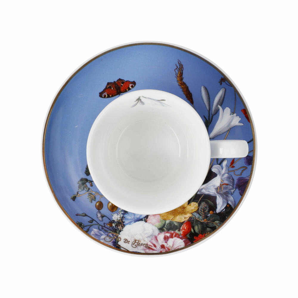 Goebel Espressotasse Jan Davidsz de Heem - Sommerblumen, mit Untertasse, Artis Orbis, Fine Bone China, Bunt, 100 ml, 67061601