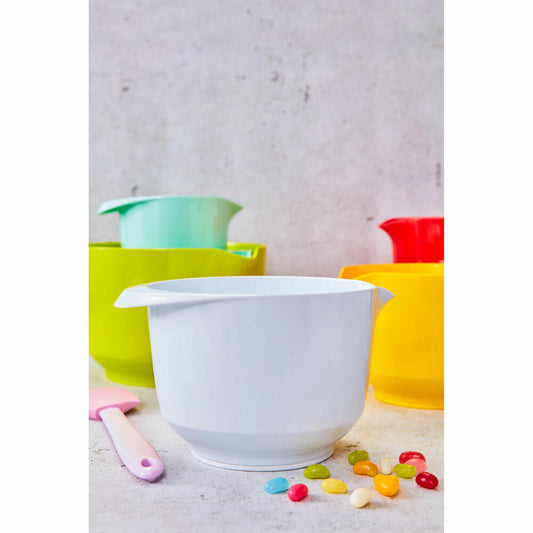 Birkmann Colour Bowl mixing and serving bowl, mixing bowl, bowl, melamine resin, white, 3 L, 708273