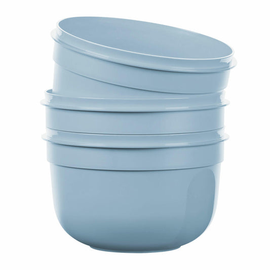 Emsa SUPERLINE Colours Frischhalteschale Rund-Hoch Schale Deckel, Frischaltedose, Kunststoff, Puderblau, 2.25 L, N1081300