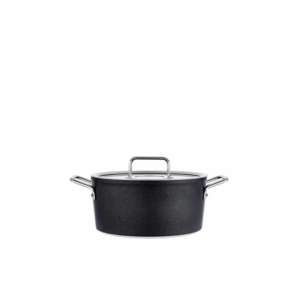 Fissler cooking pot Adamant with glass lid, aluminum, anthracite, 24 cm, 156-115-24-000