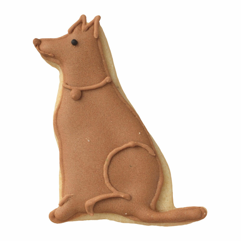 Birkmann cookie cutter dog, sitting, cookie cutter, cookie cutter, biscuit cutter, tinplate, 6 cm, 123533