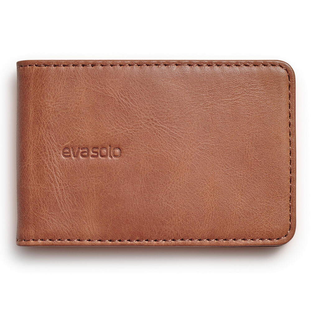 Eva Solo Card Wallet Cognac, Purse, Wallet, Leather, Elastic Band, Brown, 549012