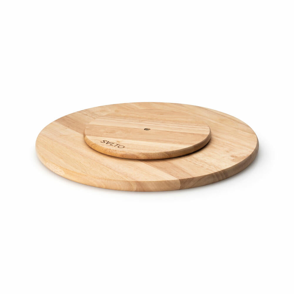 Continenta SALTO turntable, rotating plate, serving plate, cheese plate, rubberwood, Ø 35 cm, 3017