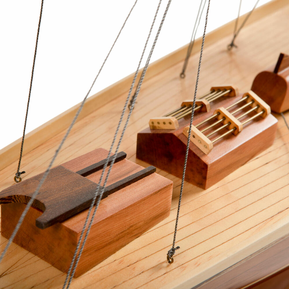 Authentic Models ship model Shamrock Yacht Wood, sailing ship, decoration, cedar wood, AS157