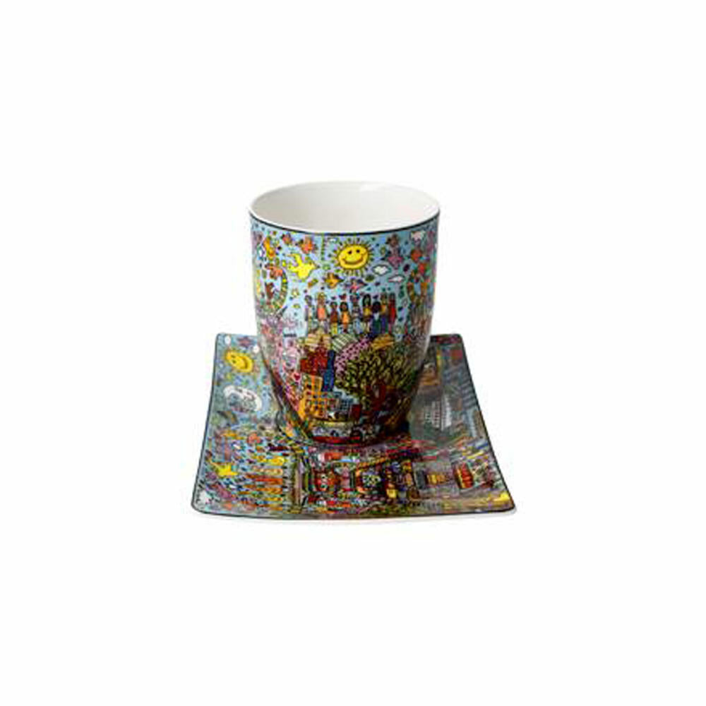 Goebel Artist Cup with Saucer Rizzi - Remember those Cool Coal Days, Cup, Coffee Cup, Tea Cup, Fine Bone China, 26103441