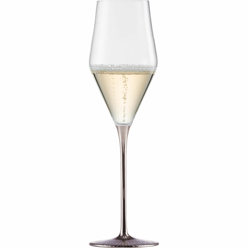 Eisch Champagnergläser Ravi Platin, 2er Set, Champagnerglas, Glas, Kristallglas, 260 ml, 75851870