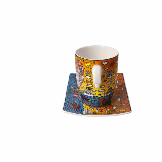 Goebel Künstlertasse James Rizzi - The Romance of the Sea, Fine Bone China, Bunt, 0.4 L, 26102751