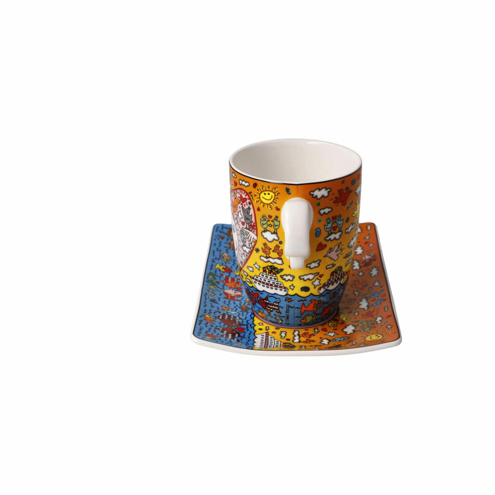 Goebel artist cup James Rizzi - The Romance of the Sea, fine bone china, colorful, 0.4 L, 26102751