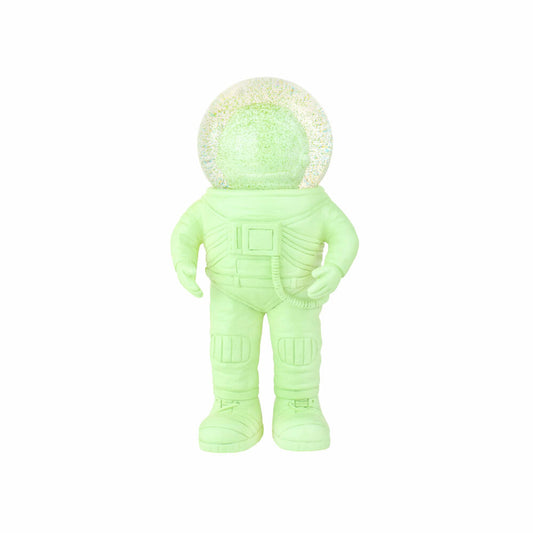 Donkey Products Summerglobe The Astronauts Medium, Glitter Ball, Snow Globe, Glass / Polyresin, Green, 18 cm, 360023