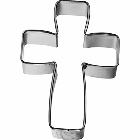 Birkmann cookie cutter cross, cookie cutter, cookie shape, biscuit, cookies, tinplate, 6 cm, 123359