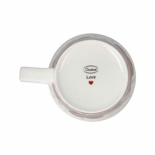Goebel Coffee-/Tea Mug Fiore - Love, Kaffeetasse, Tasse, Teetasse, Fine Bone China, Rot, 23123361