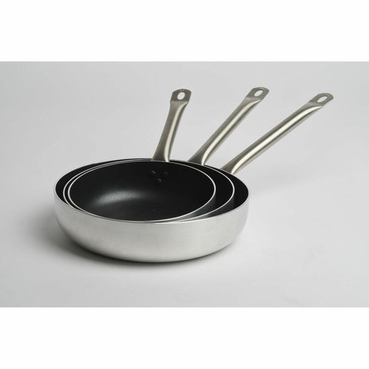 Comas Tiefe Bratpfanne Croscat Induktion, Pfanne, Aluminium, Silber, Schwarz, 24 cm, 10897