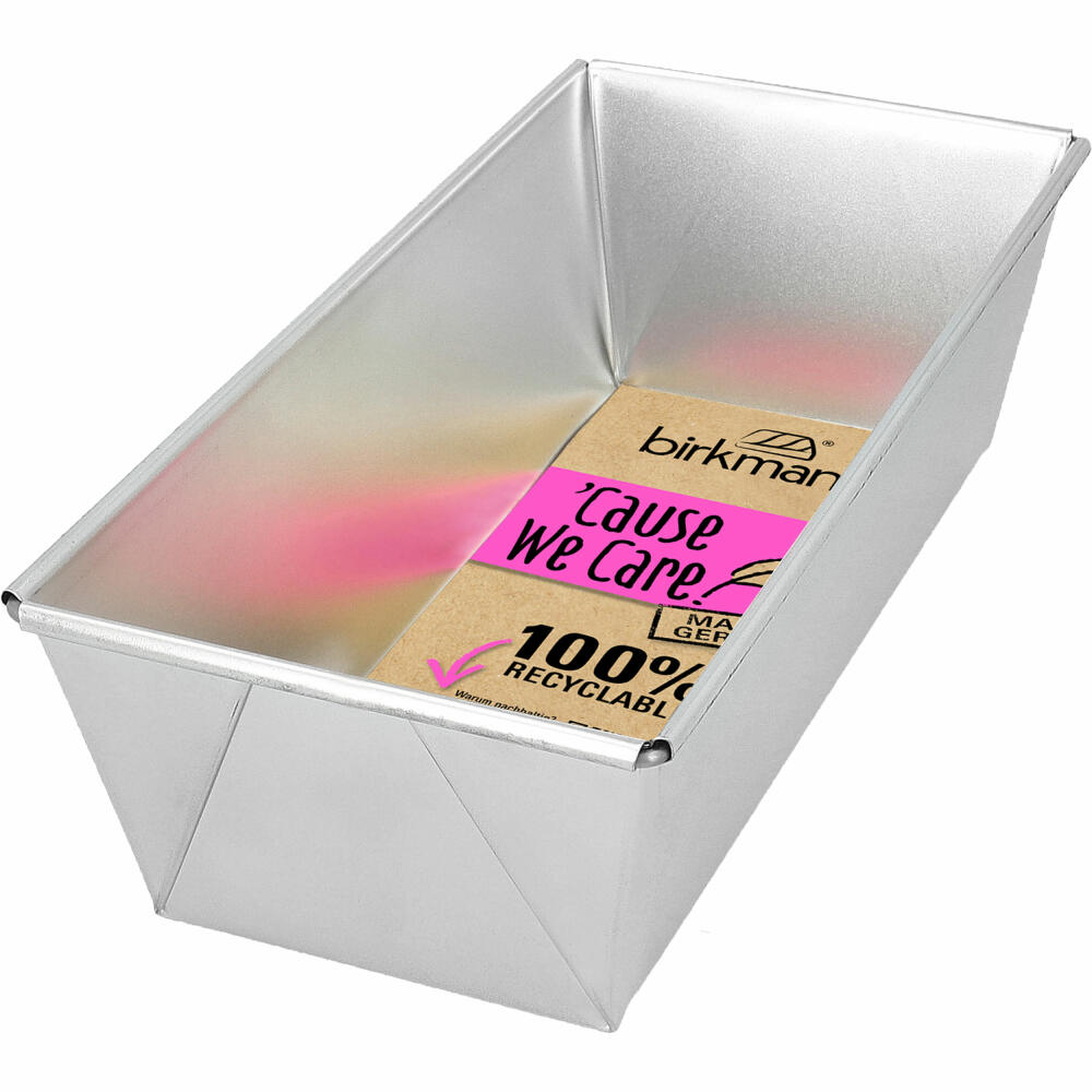 Birkmann Cause We Care loaf pan, baking pan, cake pan, loaf pan, tinplate, 25 cm, 889064