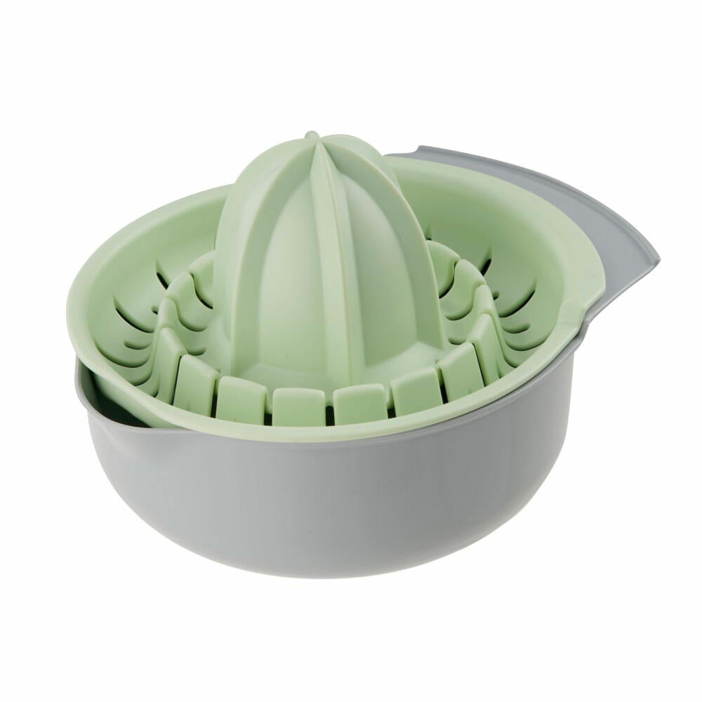 Fackelmann Lemon Squeezer Eco, Citrus Press, Juicer, Green PE, grey, mint, 500 ml, 33001