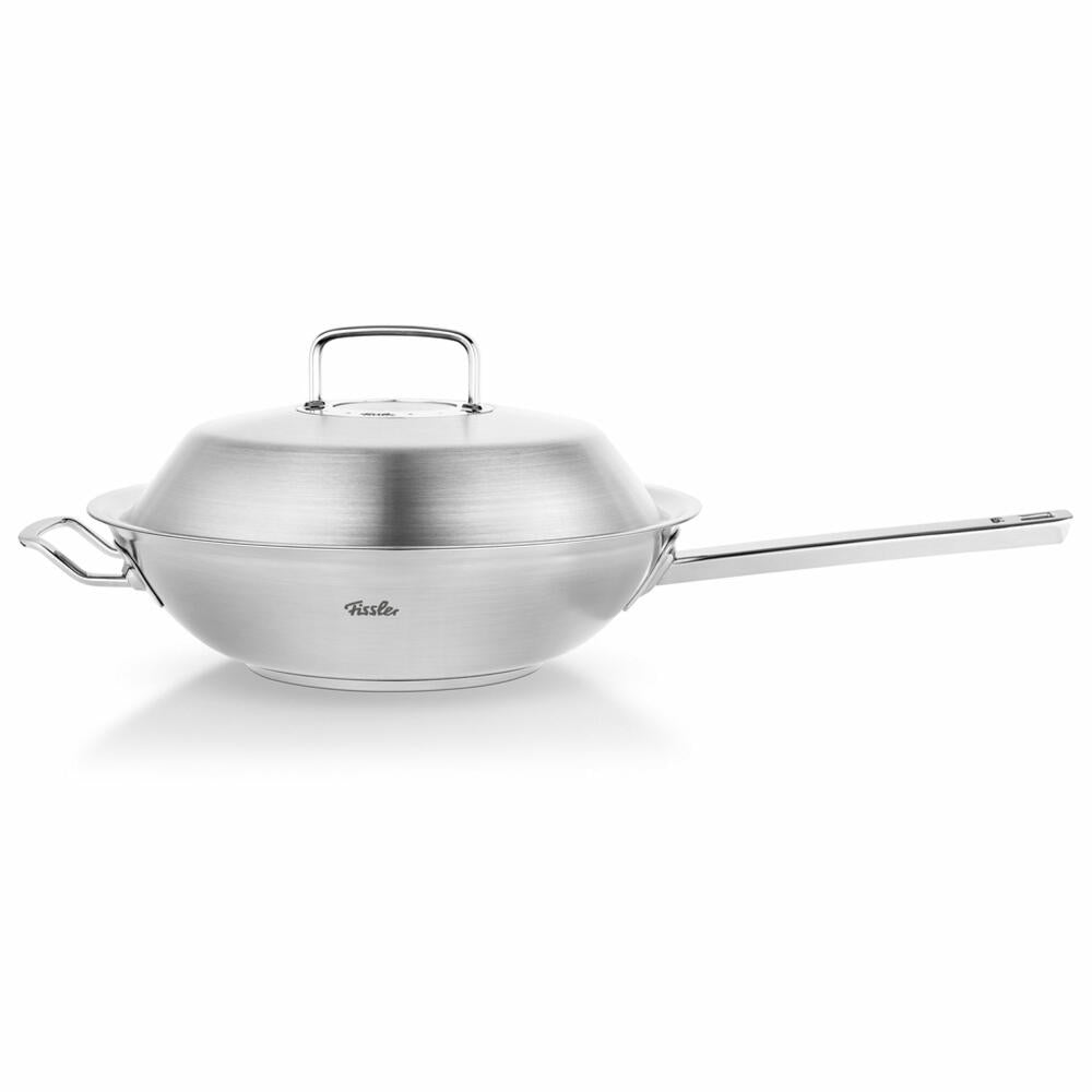 Fissler Wok Original-Profi Collection II with metal lid, stainless steel 18/10, 30 cm, 084 888 30 000 0