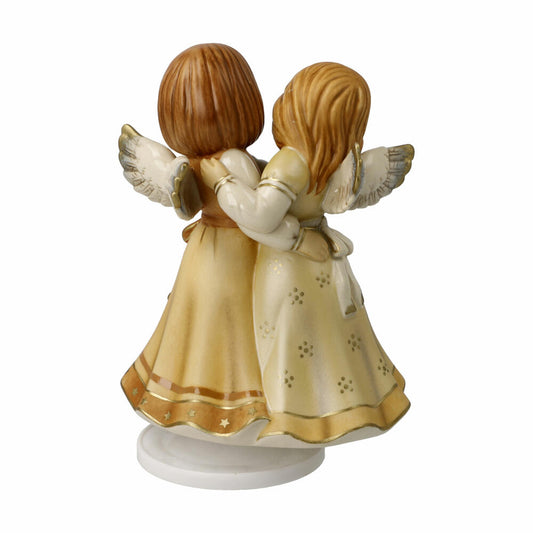 Goebel Angel Merry Christmas, with musical mechanism, stoneware, champagne, 16 cm, 41686071