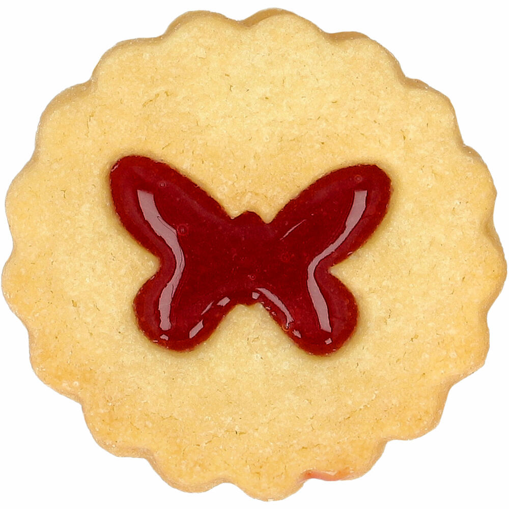 Birkmann cookie cutter Linzer butterfly, cookie cutter, cookie shape, biscuit, biscuits, stainless steel, 5 cm, 199972