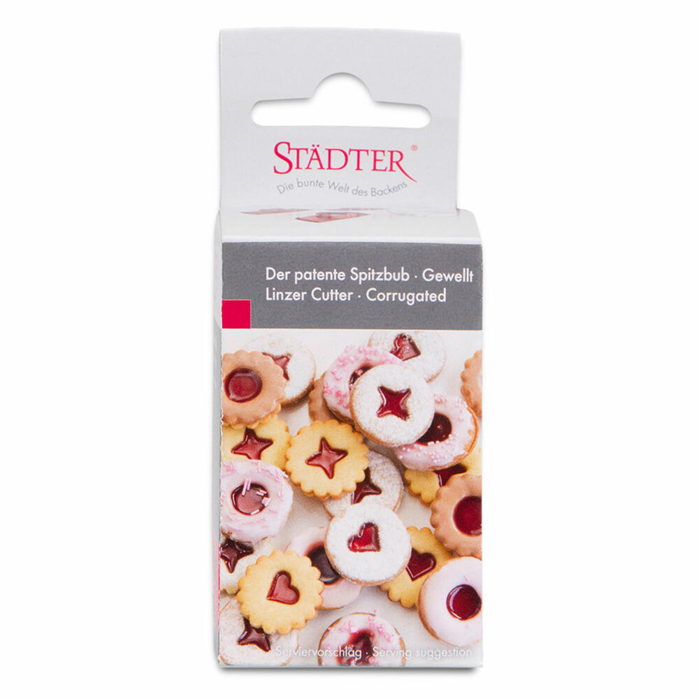 Städter Linzer cookie cutter The clever rascal, wavy with changing motifs, cookie cutter, cookie shape, cookies, plastic, 954206