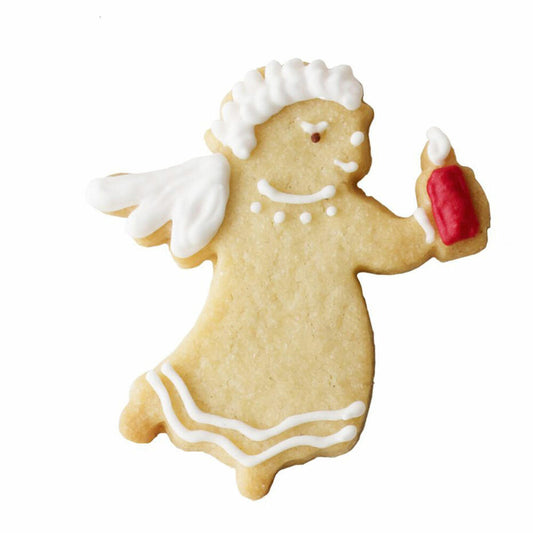 Birkmann Ausstechform Engel mit Kerze, Ausstecher, Plätzchenform, Keks, Plätzchen, Edelstahl, 6.5 cm, 191341