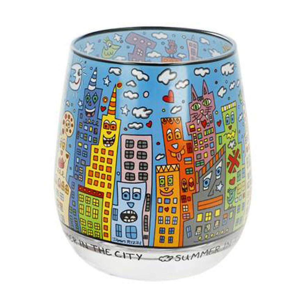 Goebel Lantern James Rizzi - Summer in the City, Tealight Holder, Candle Holder, Glass, 26103461