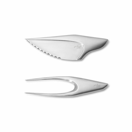 Comas Silex meat cutlery 2-piece, knife and fork, stainless steel 18/10, satin finish, 6322