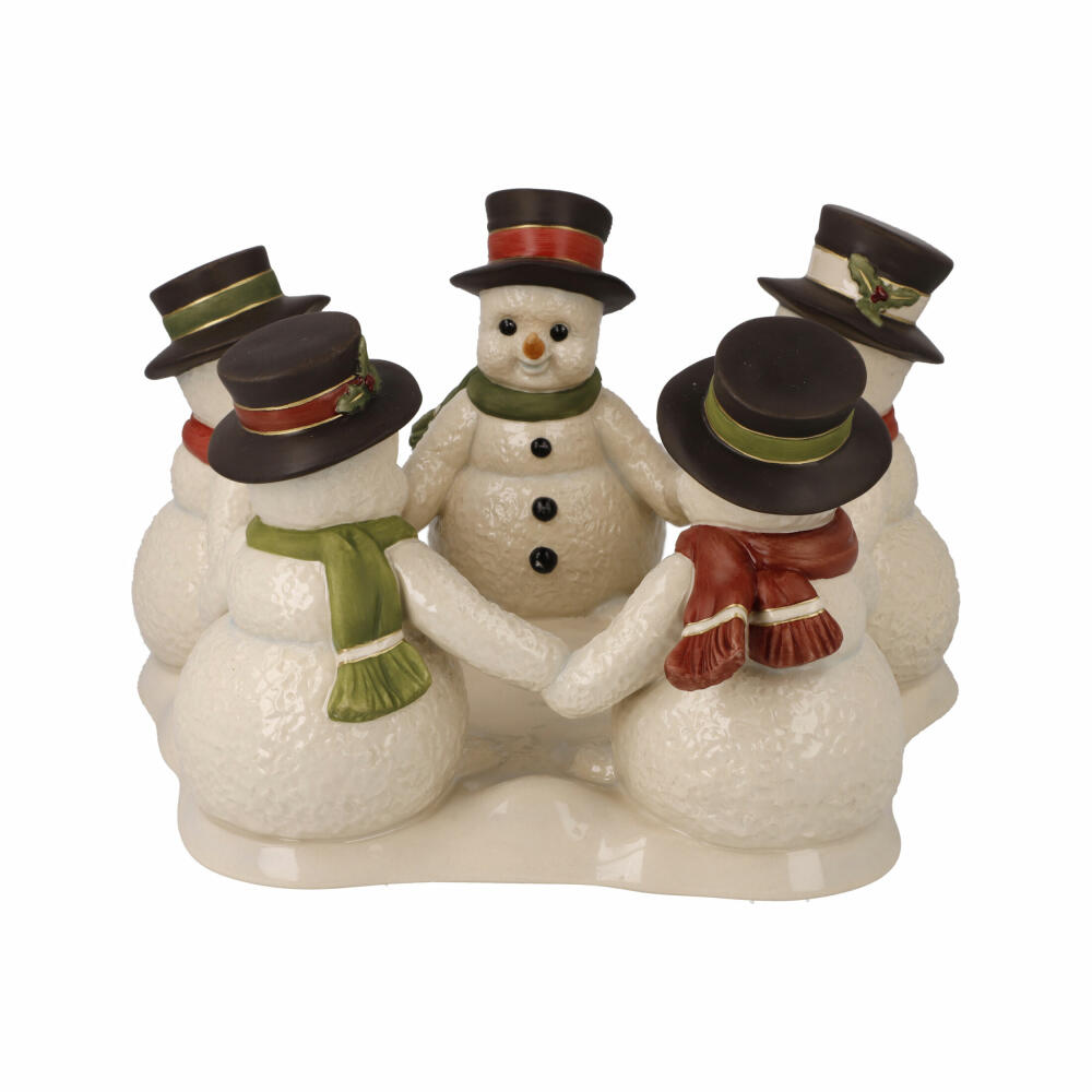 Goebel Figurine Snowmen - Best Friends, Stoneware, Decorative Figure, Colorful, 12.5 cm, 66704411