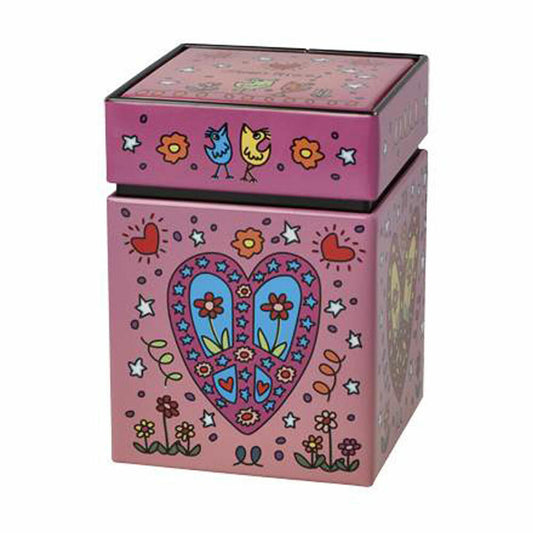 Goebel Tea Tin James Rizzi - Peace of Love, Storage Tin, Tea Tin, Metal, 26103421