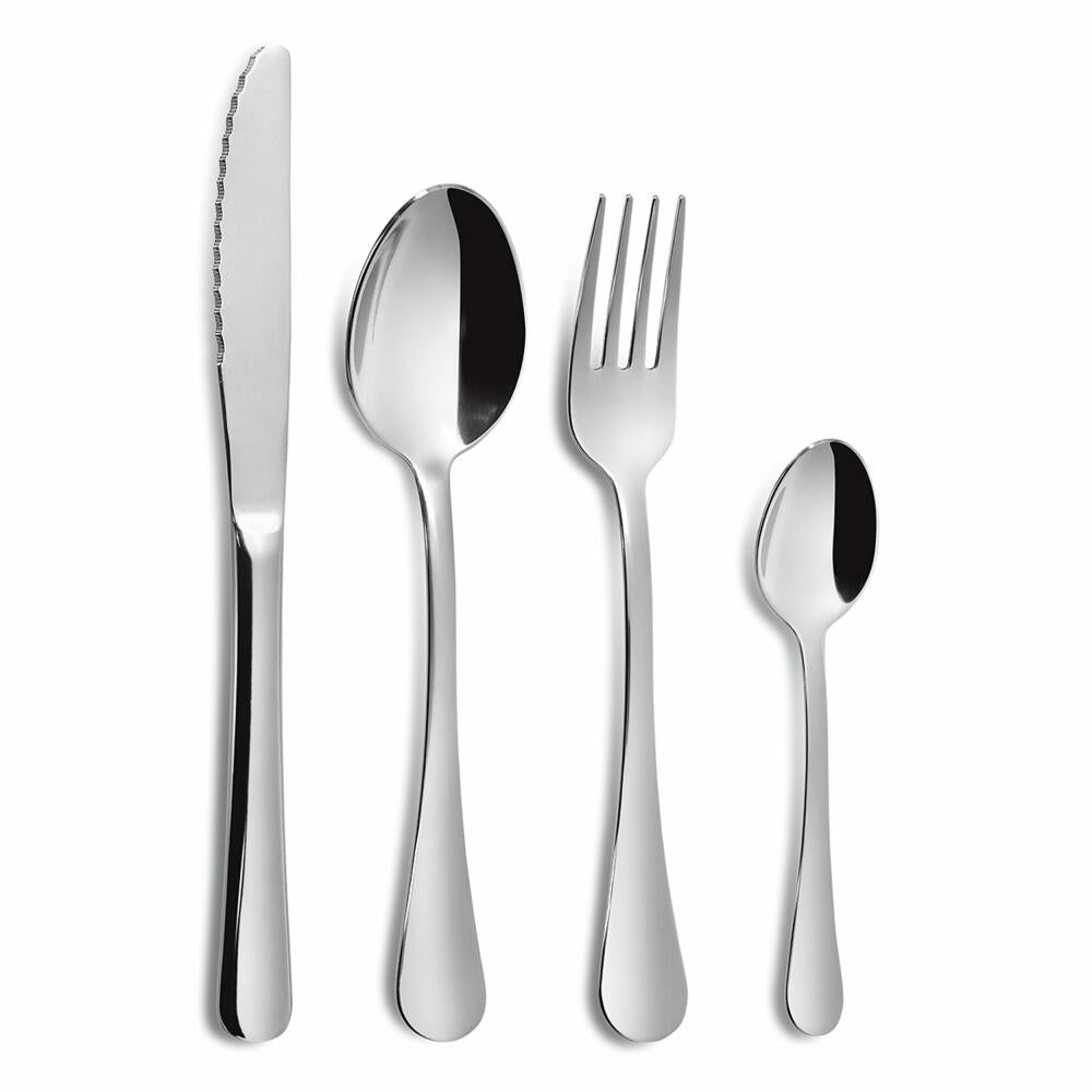 Comas cutlery set Nordic Lacasa 24-piece, table cutlery, stainless steel, mirror finish, 4885