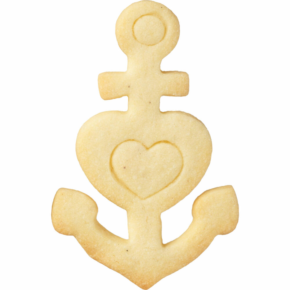 Birkmann Ausstechform Glaube Liebe Hoffnung, mit Innenprägung, Ausstecher, Plätzchenform, Keks, Plätzchen, Edelstahl, 10 cm, 198227