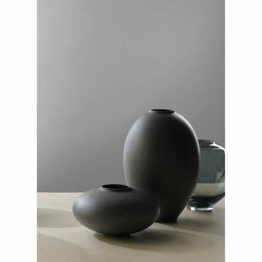 ASA Selection mara Vase basalt, Blumenvase, Tischvase, Dekovase, Steinzeug, Anthrazit Matt, H 10 cm, 87000617