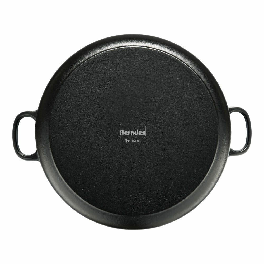 Berndes Vario Click Induction cooking pot with glass lid, pot with lid, non-stick coating, cast aluminum, black, Ø 16 cm, 031141