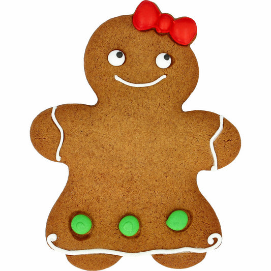 Birkmann cookie cutter gingerbread woman large, with internal embossing, cookie cutter, cookie mold, biscuit, cookies, stainless steel, 12.5 cm, 199347