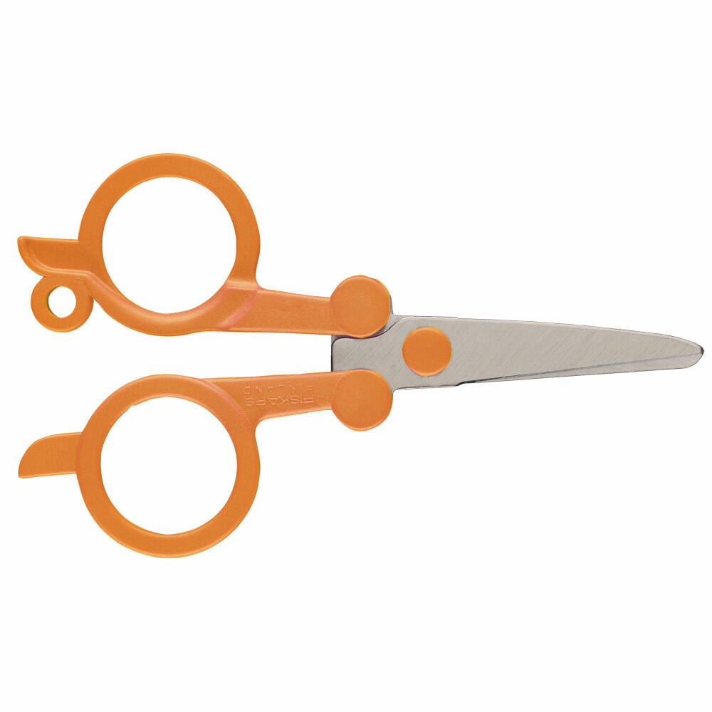 Fiskars Classic Klappbare Schere, Faltschere, Reiseschere, Taschenschere, Stahl, 11 cm, 1005134