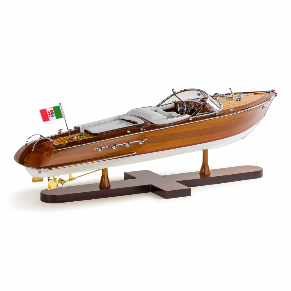 Authentic Models ship model Aquarama, desk decoration, cedar wood, PVC artificial leather, AS182