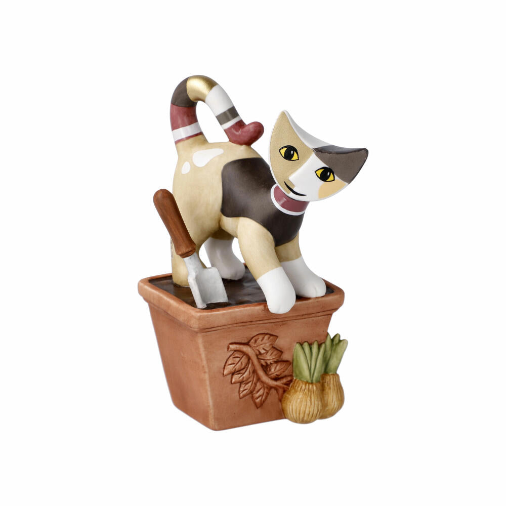 Goebel Figurine Rosina Wachtmeister - Cats Piccolo giardiniere, Cat World, Decorative Figure, Biscuit Porcelain, Colorful, 31400781