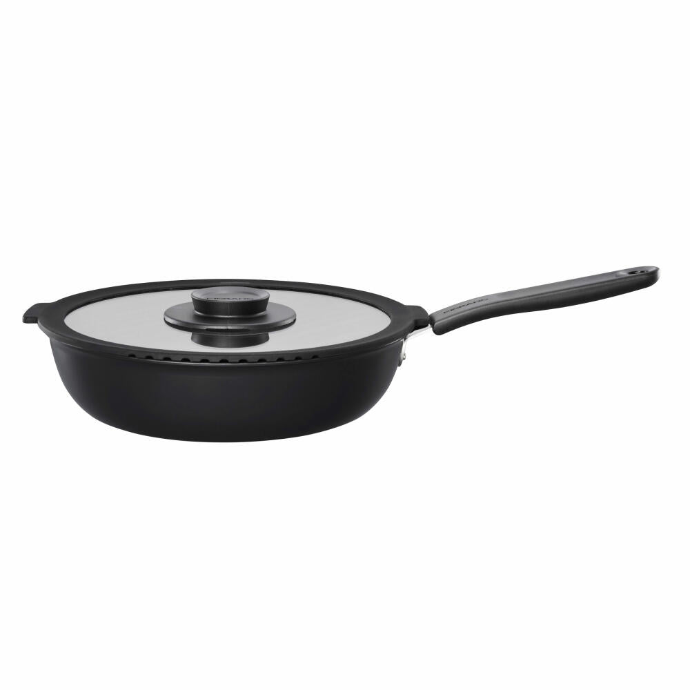 Fiskars Functional Form Sauté Pan, with Lid, Frying Pan, Frying Pan, Aluminium, Ø 26 cm, 1026575