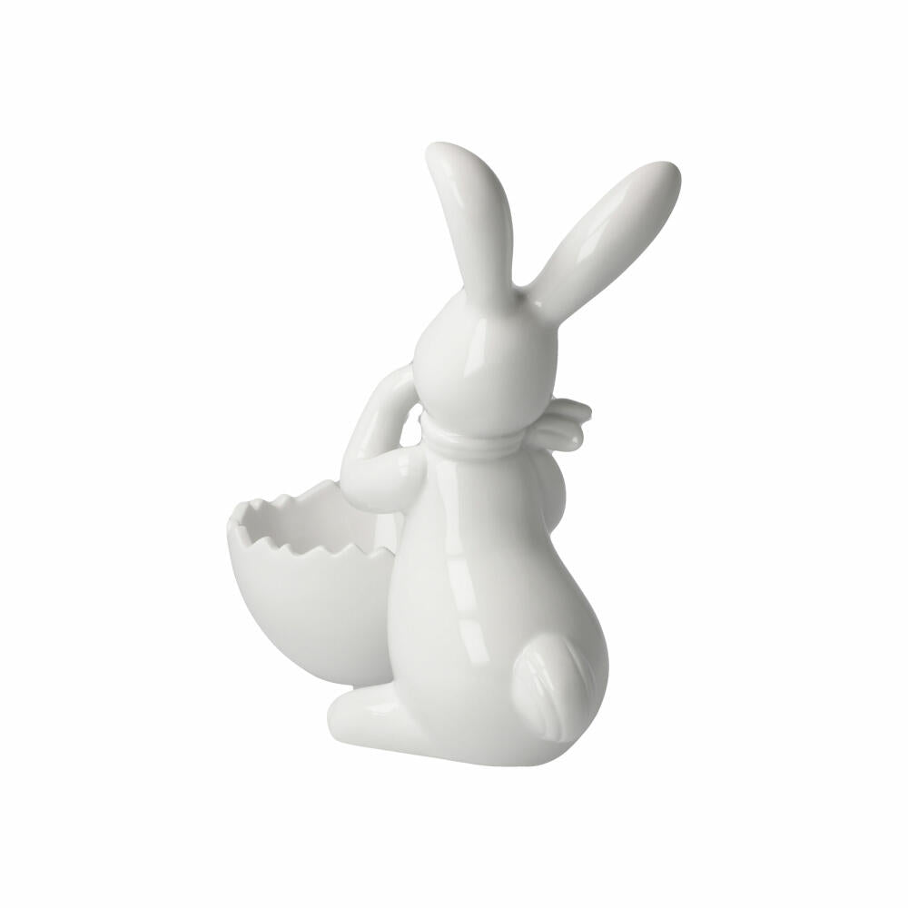 Goebel Figurine Rabbit with Bowl Snow White - Cute Girl, Porcelain, Colorful, 16 cm, 66845931