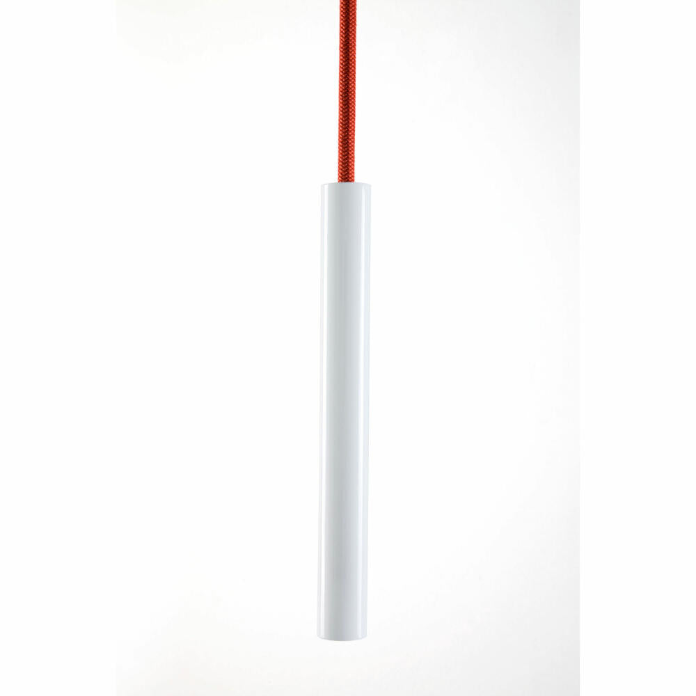 Authentics Wardrope coat rack, hanging rope coat rack, polyamide, zamak, red rope, 4 white hooks, 8085622