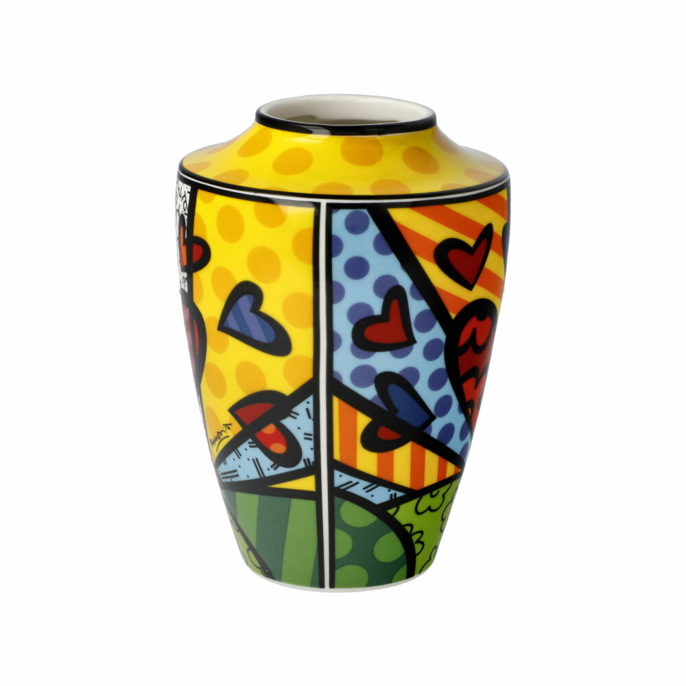 Goebel Vase Romero Britto - A New Day, Romero Britto, decorative vase, flower vase, New Bone China, colorful, 67016051