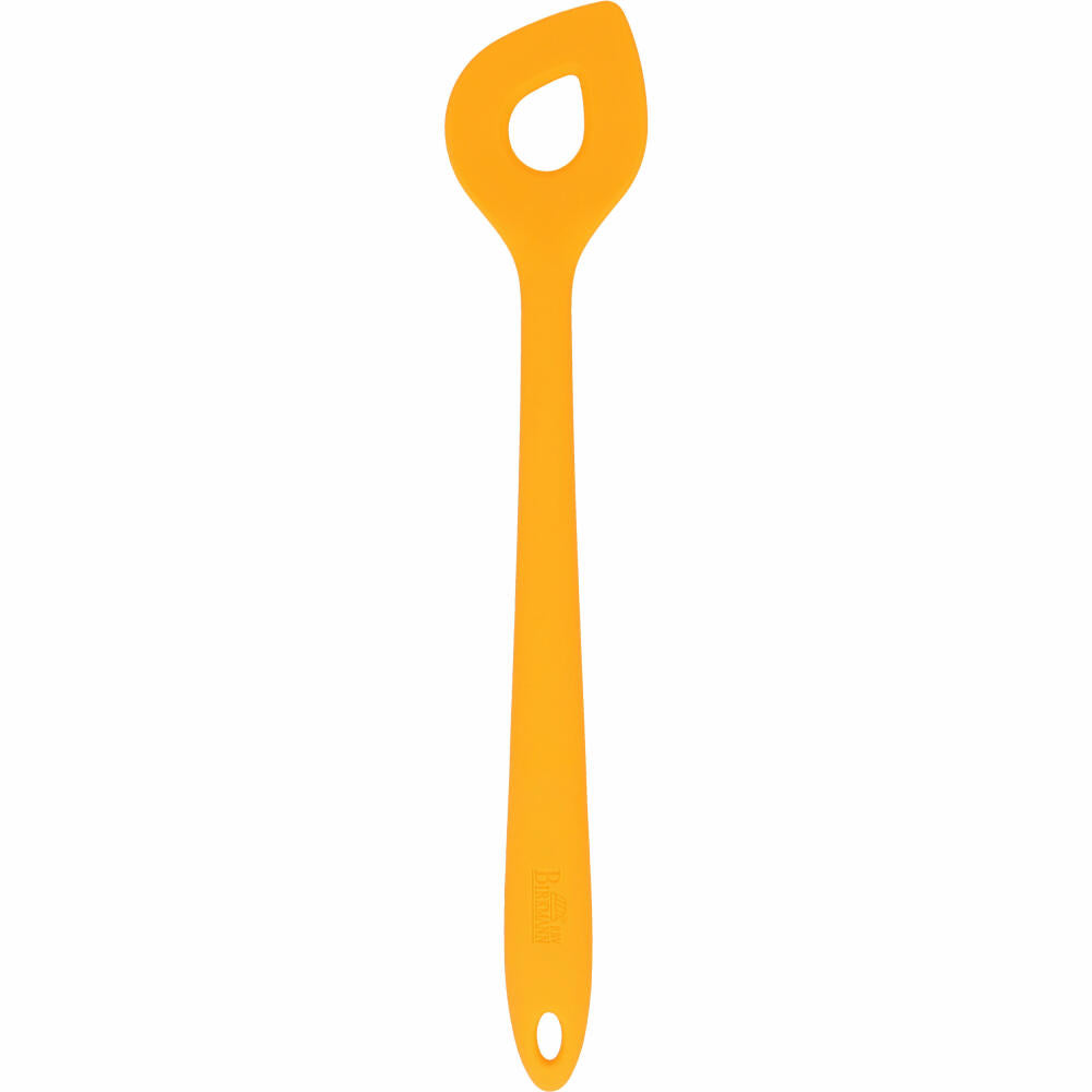 Birkmann Colour Kitchen Stirring Spoon, Cooking Spoon, Silicone with Metal Core, Orange, 29.5 cm, 422247