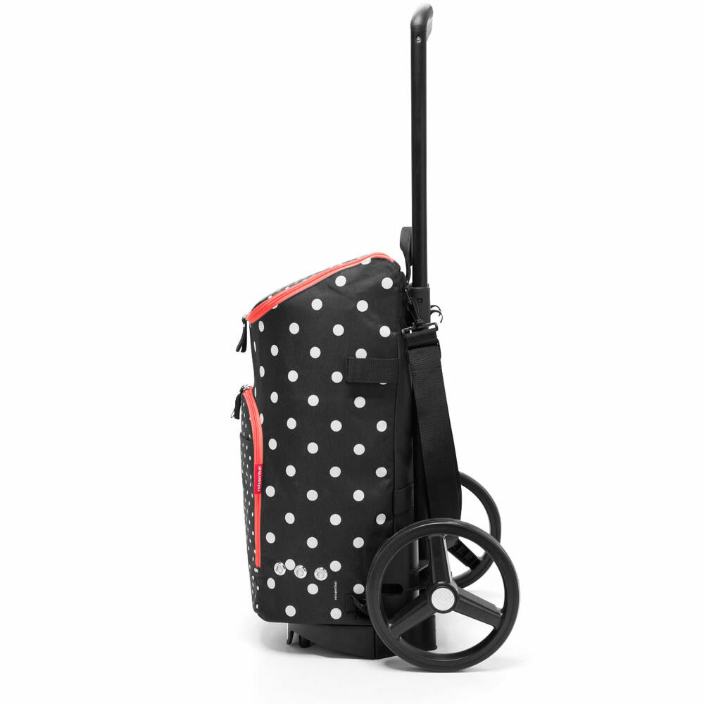 reisenthel citycruiser rack mit bag, 2-tlg., Einkaufstrolley, Einkaufstasche, Trolley, Tasche, Mixed Dots, 45 L